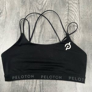 Peloton black Speed Up sports bra